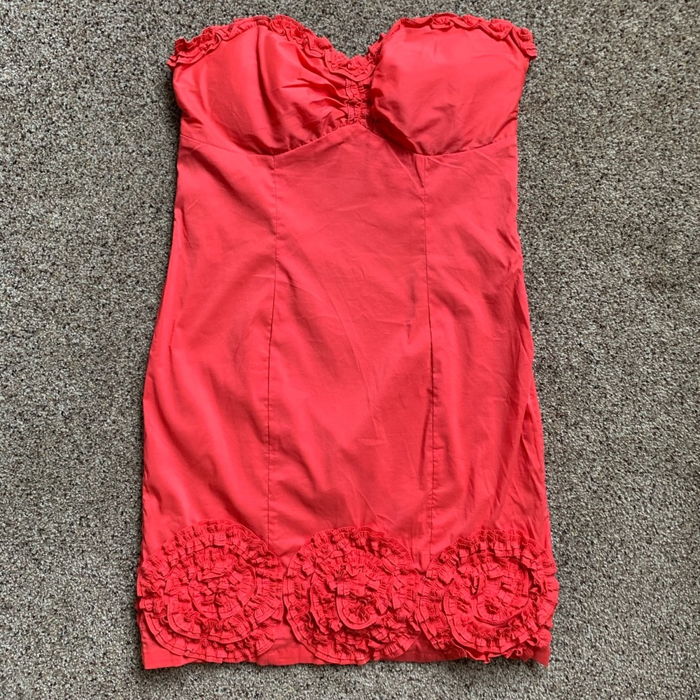 Sweetheart Neckline Strapless Mini Dress